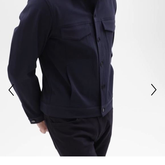 Theory Navy Button-Up Jacket - Picture 2 of 7